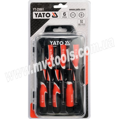 Набір прецизійних викруток Yato 6 штук SL+PH